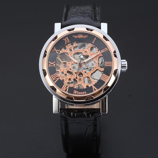 Мужские наручные часы Winner Skeleton - Bronze купить в СПБ