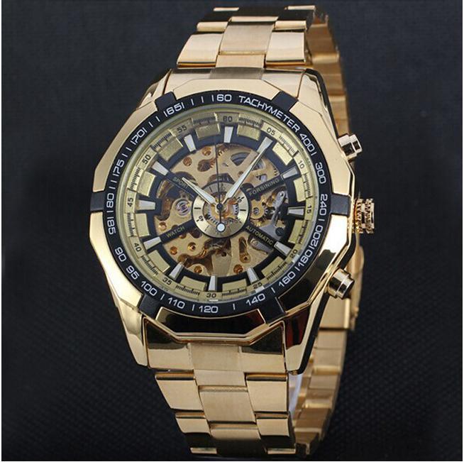 Мужские наручные часы  Winner Luxury - Gold купить в СПБ