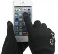 Перчатки iGlove для сенсорных экранов (черные, акриловые) купить в СПБ