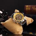 Классические мужские часы Winner Skeleton - Gold купить в СПБ