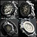 Мужские часы скелетоны Winner Luxury Black (черный циферблат) купить в СПБ