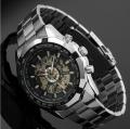 Часы скелетоны Winner Luxury Black (черный циферблат)